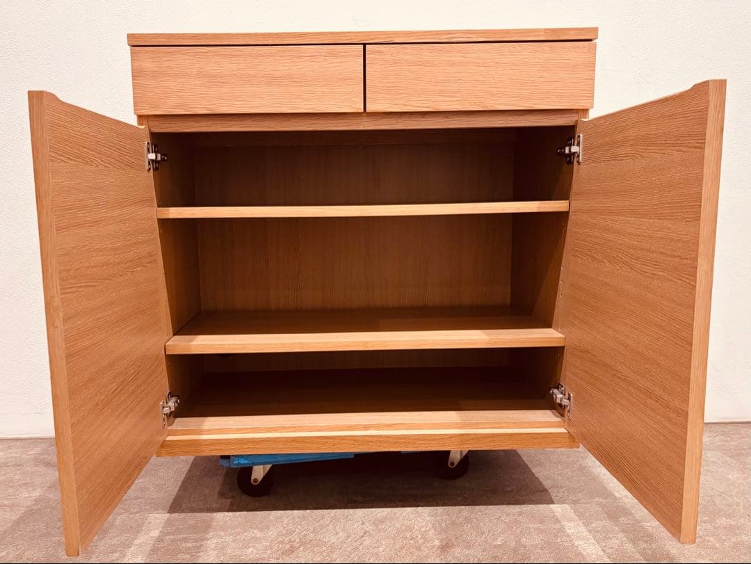 ⭐️美品⭐️無印良品⭐️木製キャビネット⭐️木扉⭐️オーク材