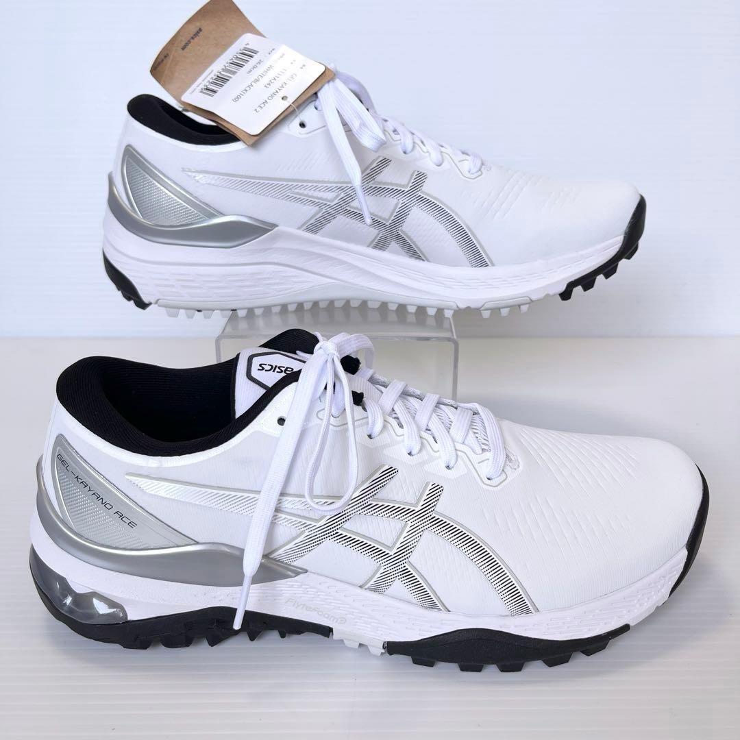 新品✨ アシックス ゲルカヤノ エース2 ゴルフシューズ 防水 スパイクレス