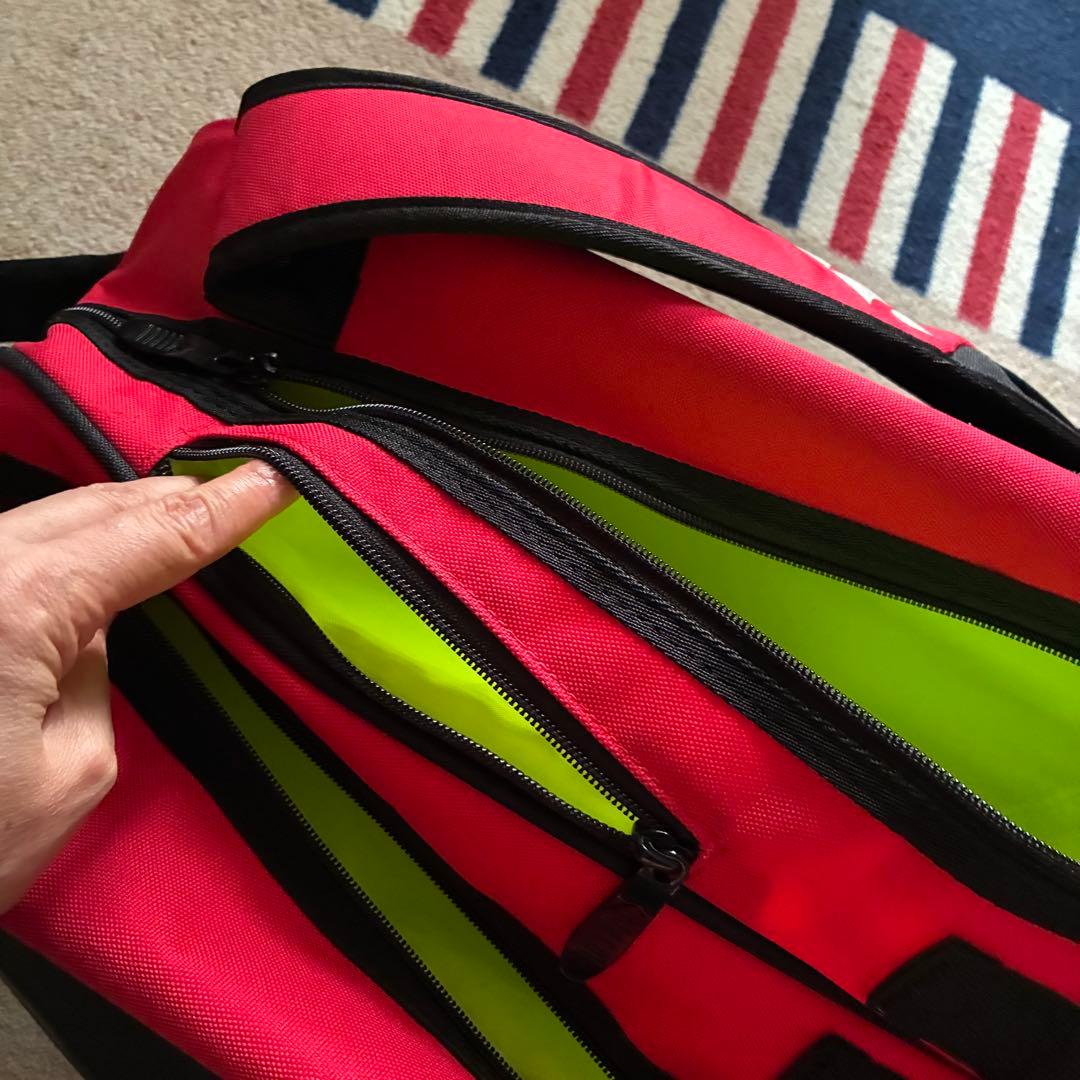 ヨネックス　ラケットバック　ラケバ　フレイムレッド　バドミントン　テニス