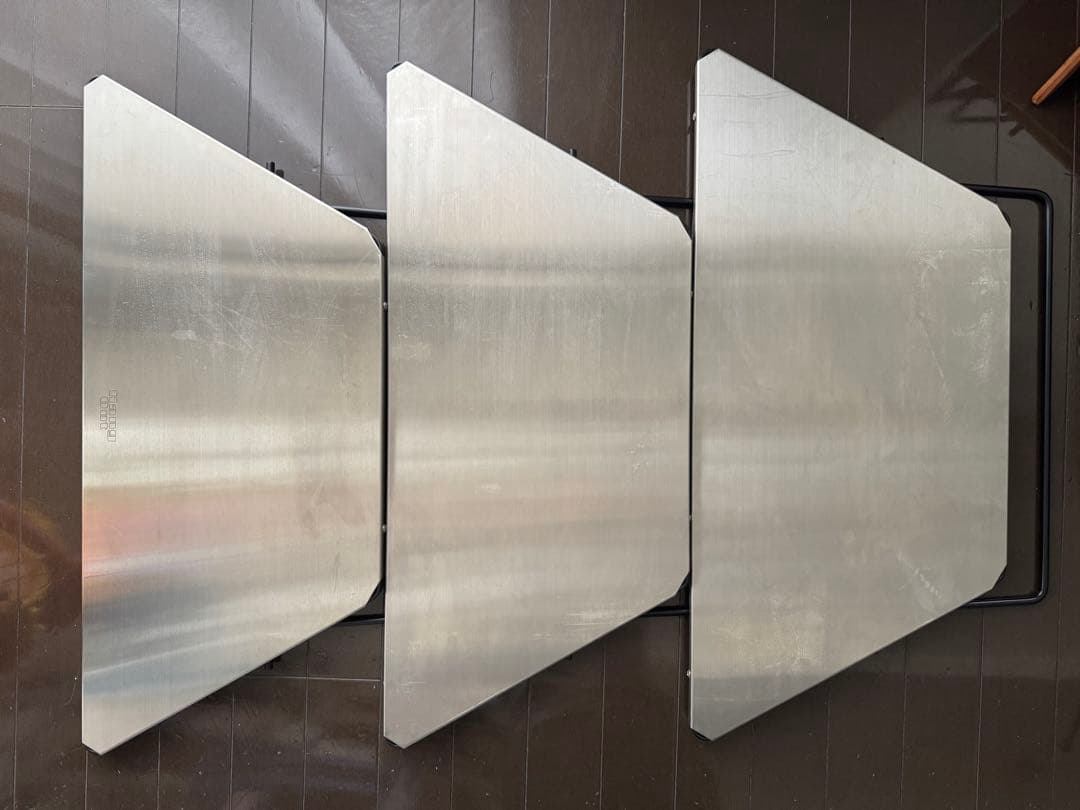 Hang Out アーチテーブル　ウッド&ステンレストップ　6枚