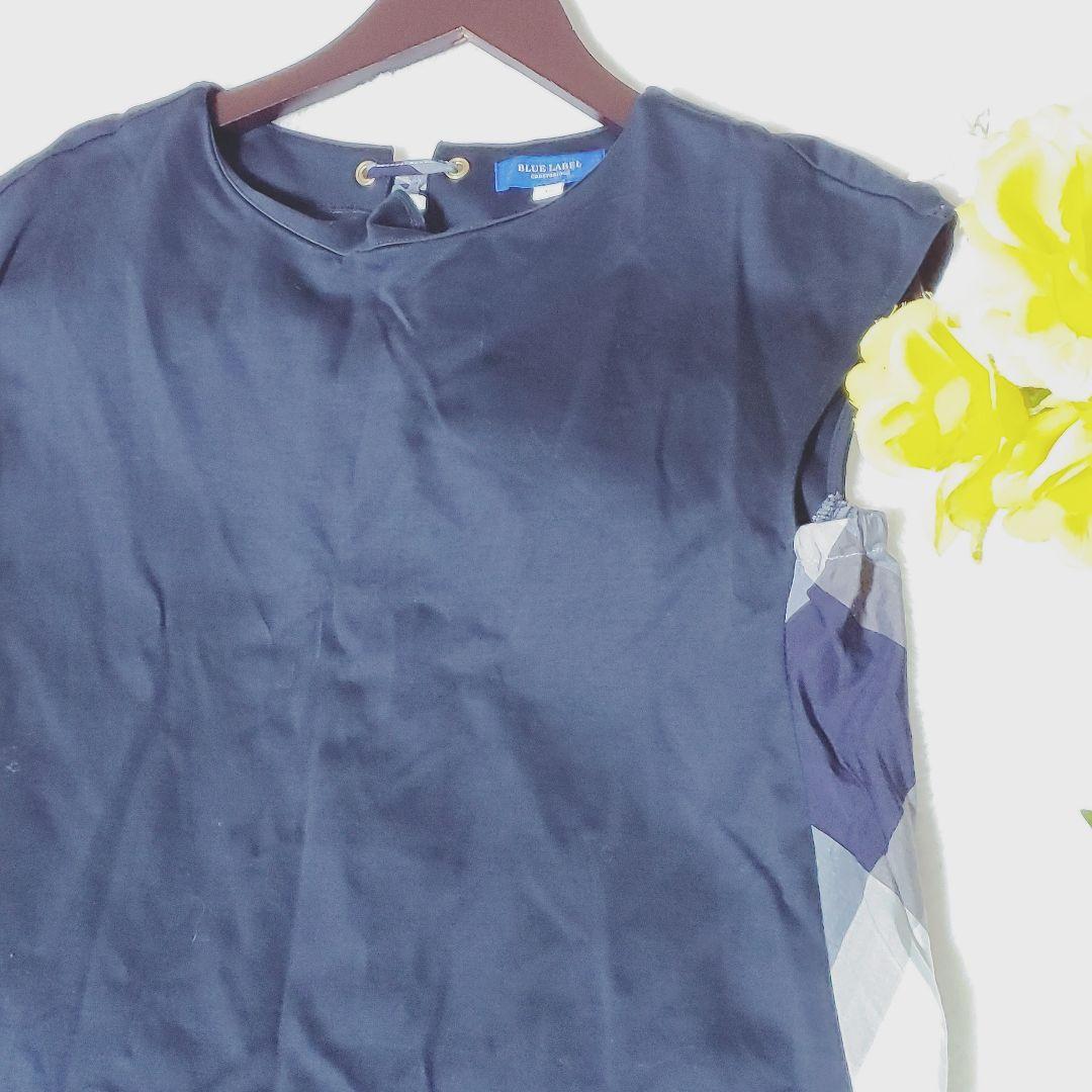 ブルーレーベル　 コンパクトクリアーポンチサイドプリーツワンピース　38