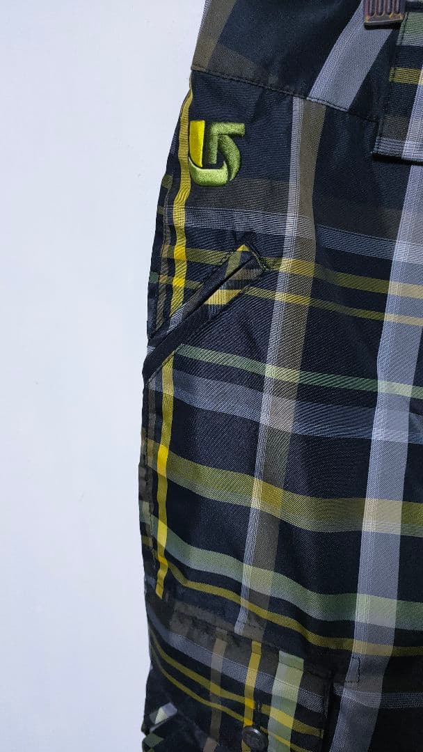 【バートン BURTON】スノーボードウェアパンツ ズボン ブラックチェック