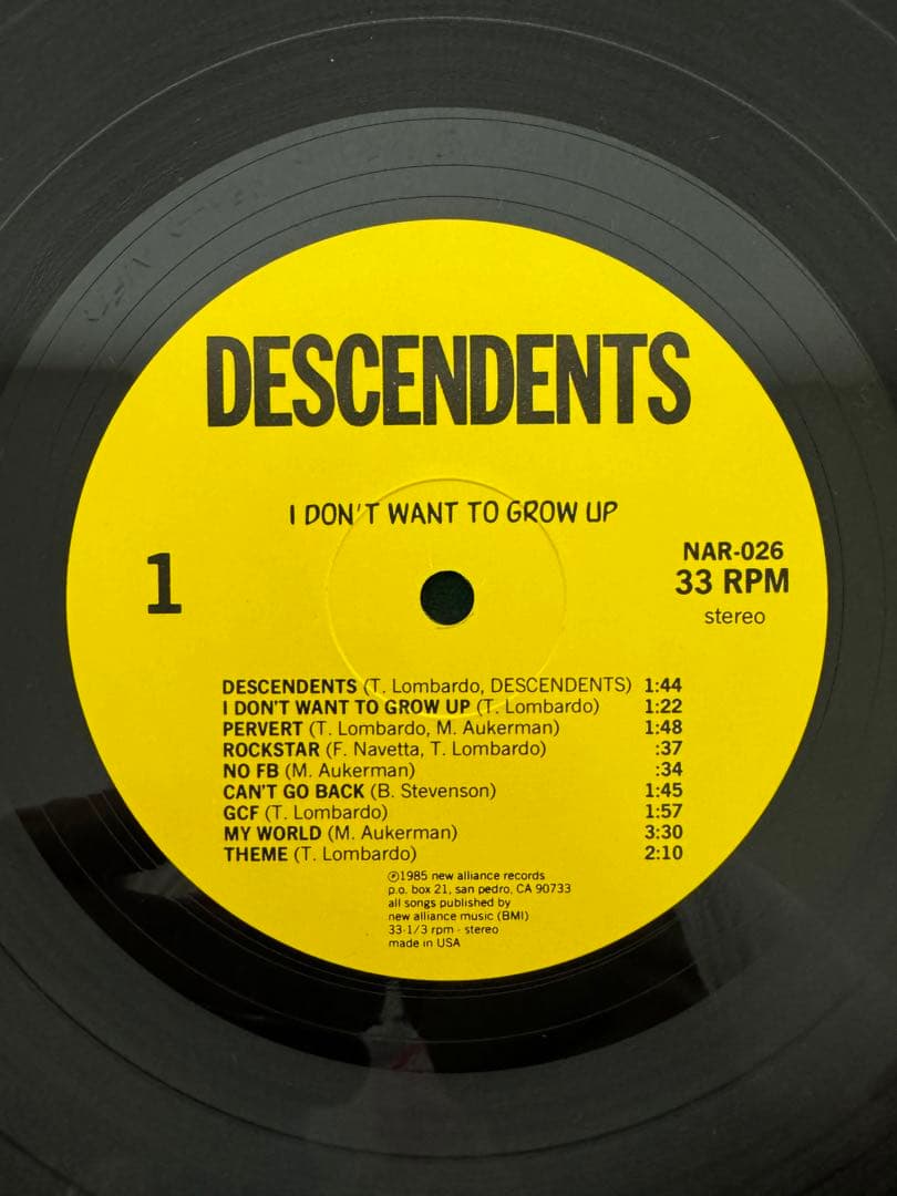 DESCENDENTS レコード