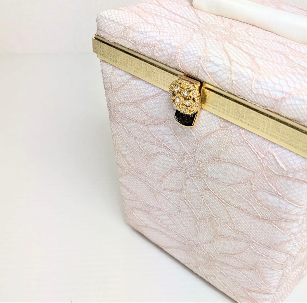 淡いピンクのレース和装綾草履バッグセット　成人式　振袖　小物