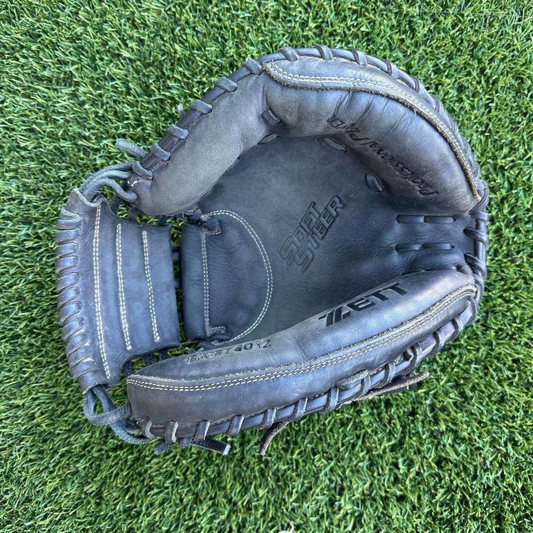 ZETT 軟式グローブ BJCB74012 黒少年野球用すぐ使えます。