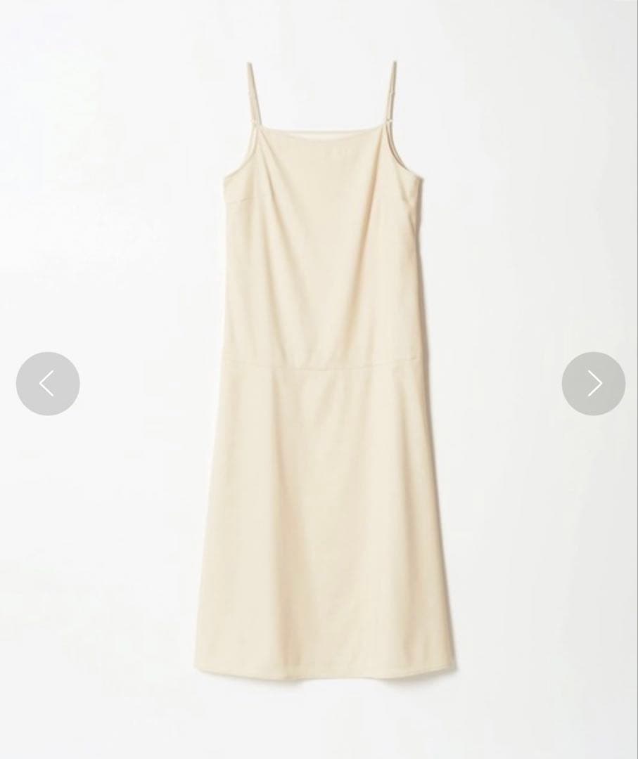 LOULOU WILLOUGHBY パピヨンアーガイルワンピース　ベージュ