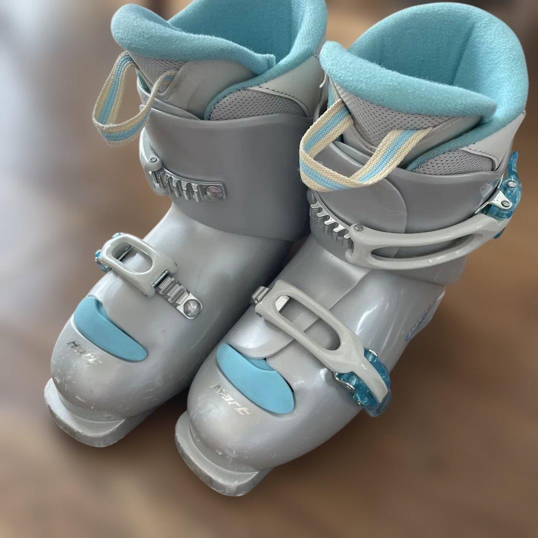 ジュニアスキー　KAZAMA スキーストックブーツ3点セット