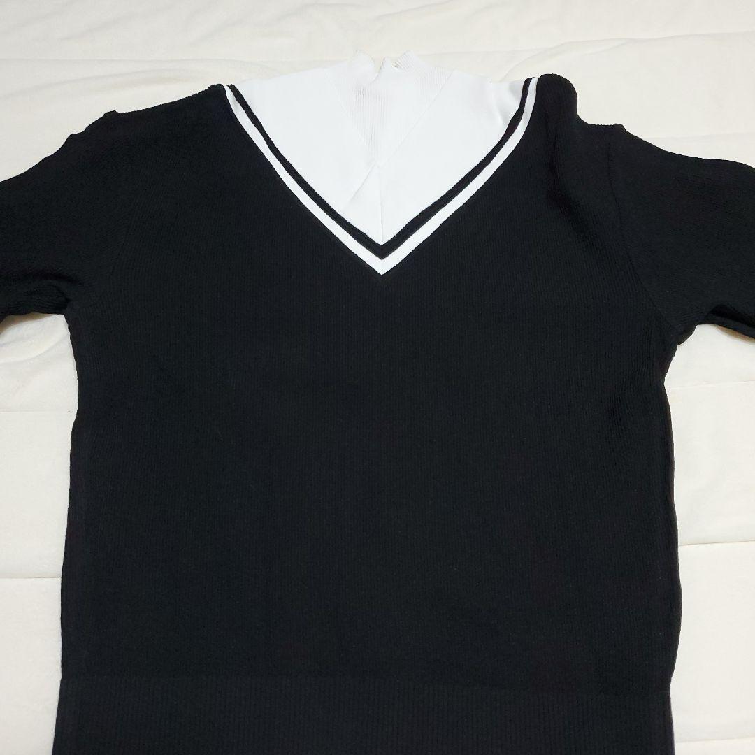 【セール中】PXG レディース セーター・トレーナー ブラック/ホワイト