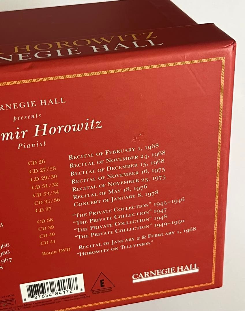 クラシック VLADIMIR HOROWITZ Live at CARNEGIE HALL