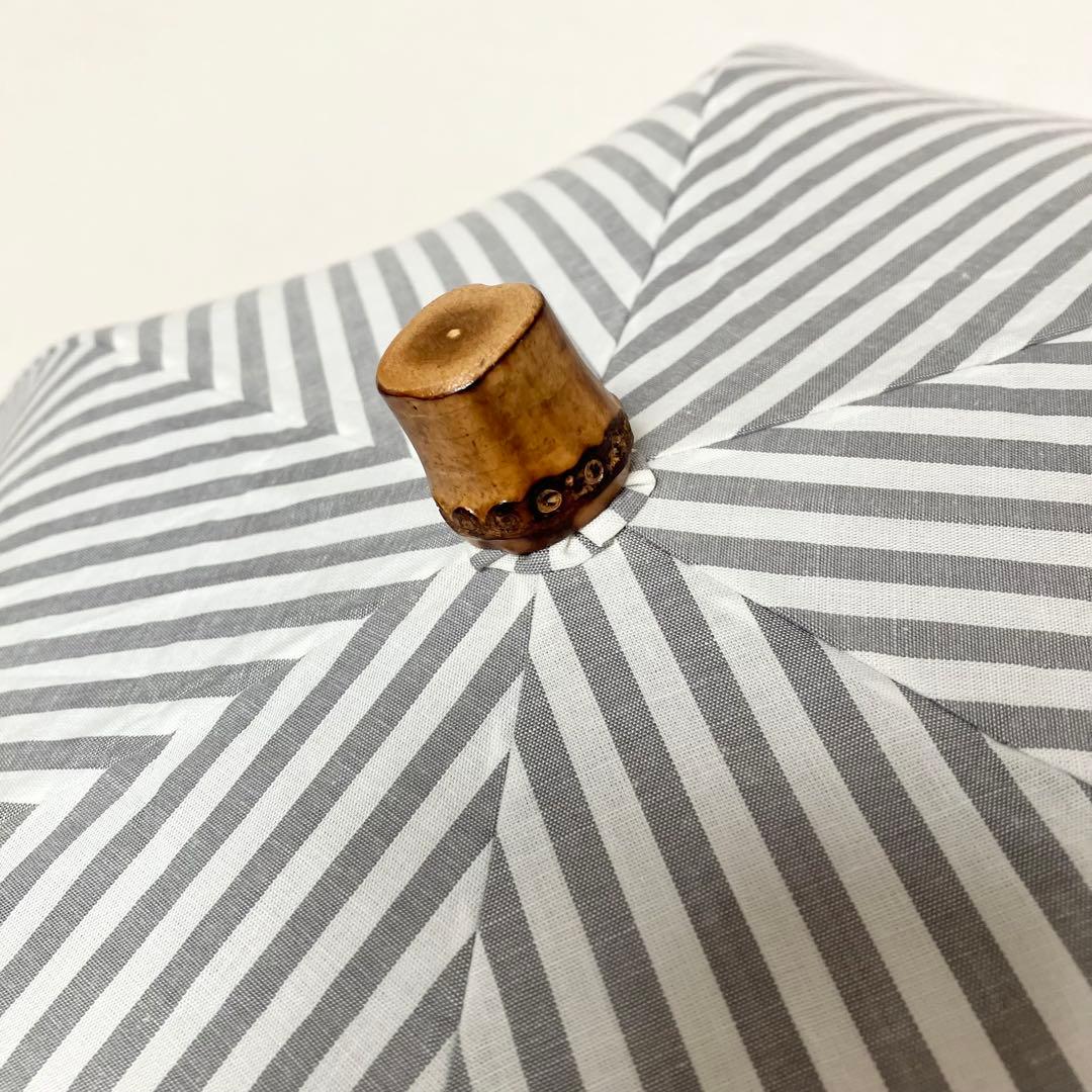 manipuri 折りたたみ傘 晴雨兼用 ストライプ柄