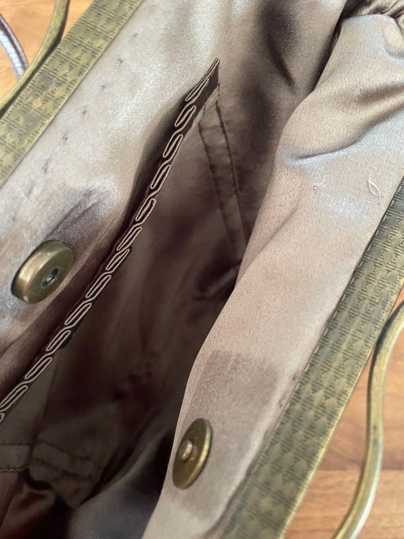 JAMIN PUECH ハンドバッグ　オレンジ　エンジ　刺繍花柄