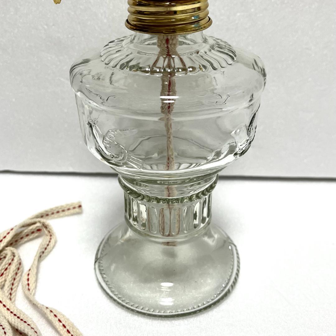 灯油ランプ　チャンバーオイルランプ　ガラス　レトロ　災害時　ランタン