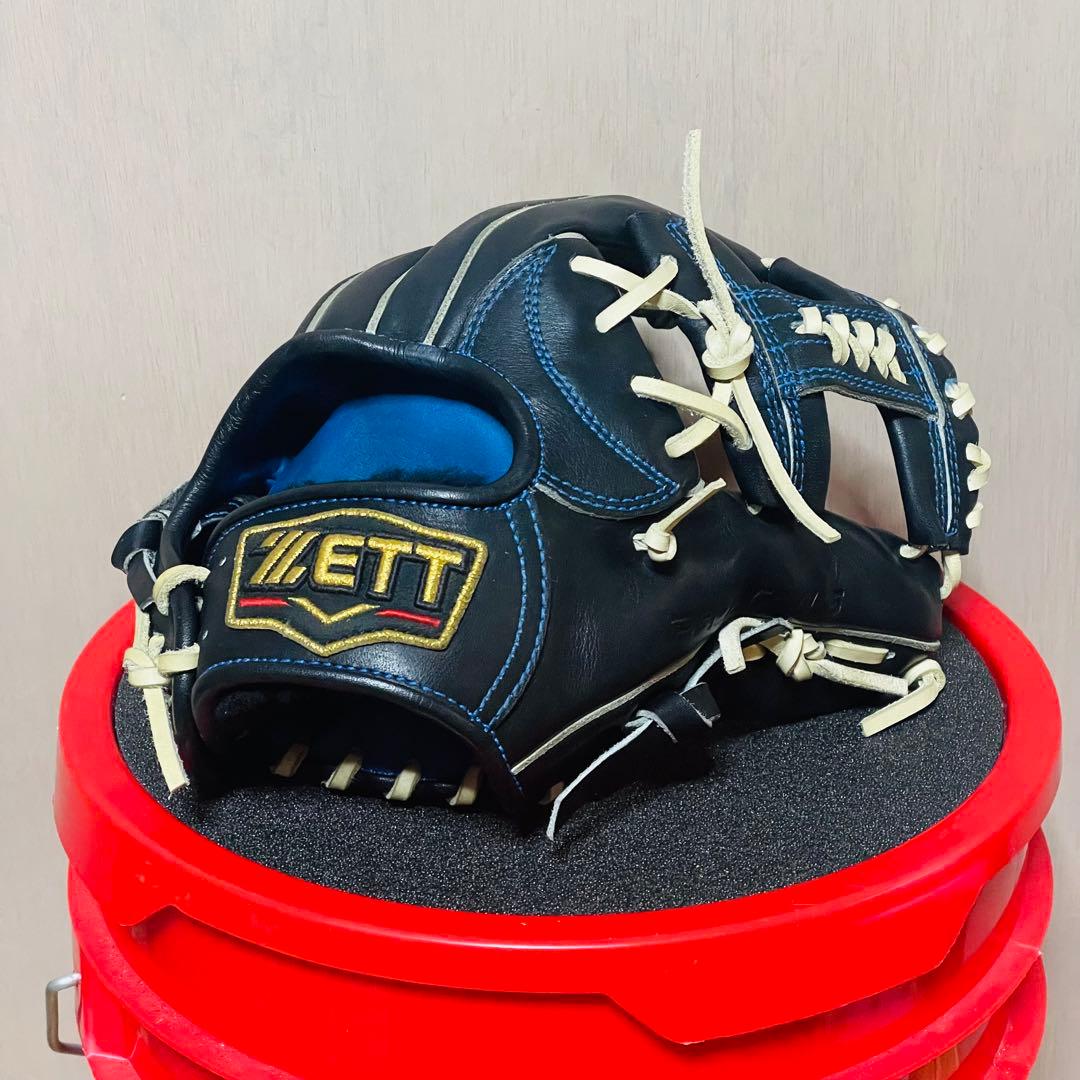 ZETT プロステイタス 軟式 オーダー 内野手用 クロス締め/順巻き