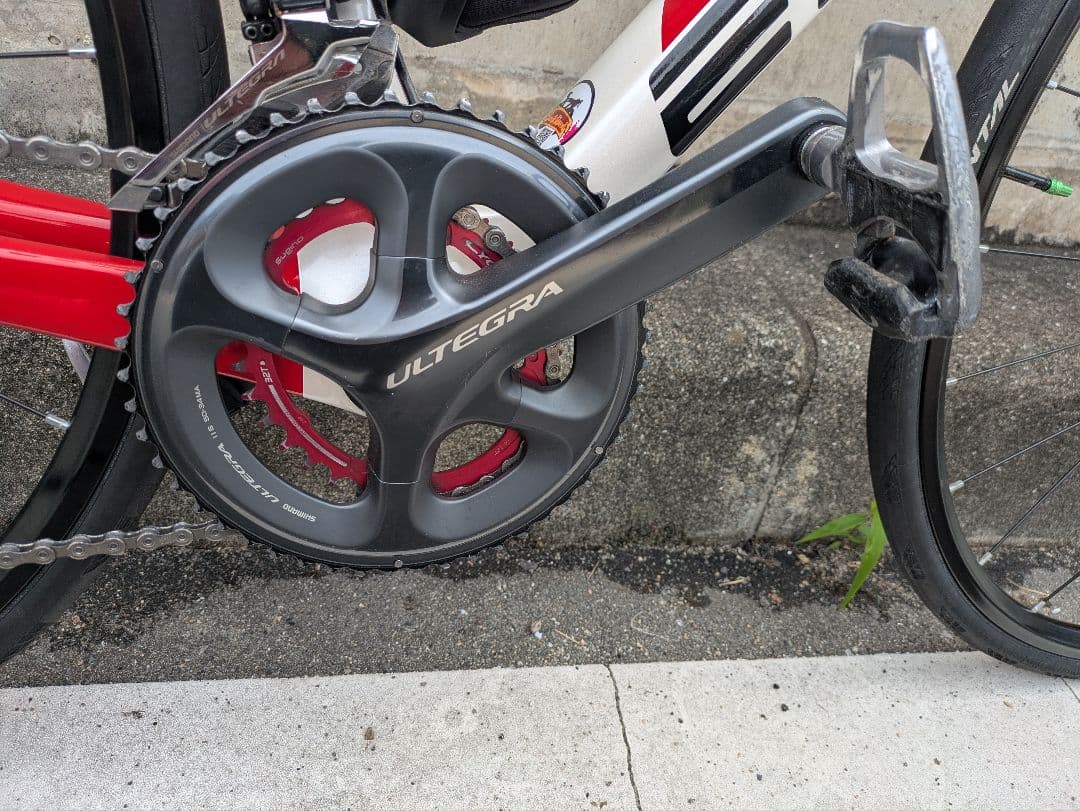 ロードバイクELVES VANTAR ディスク　ロードバイク ホワイト/レッド