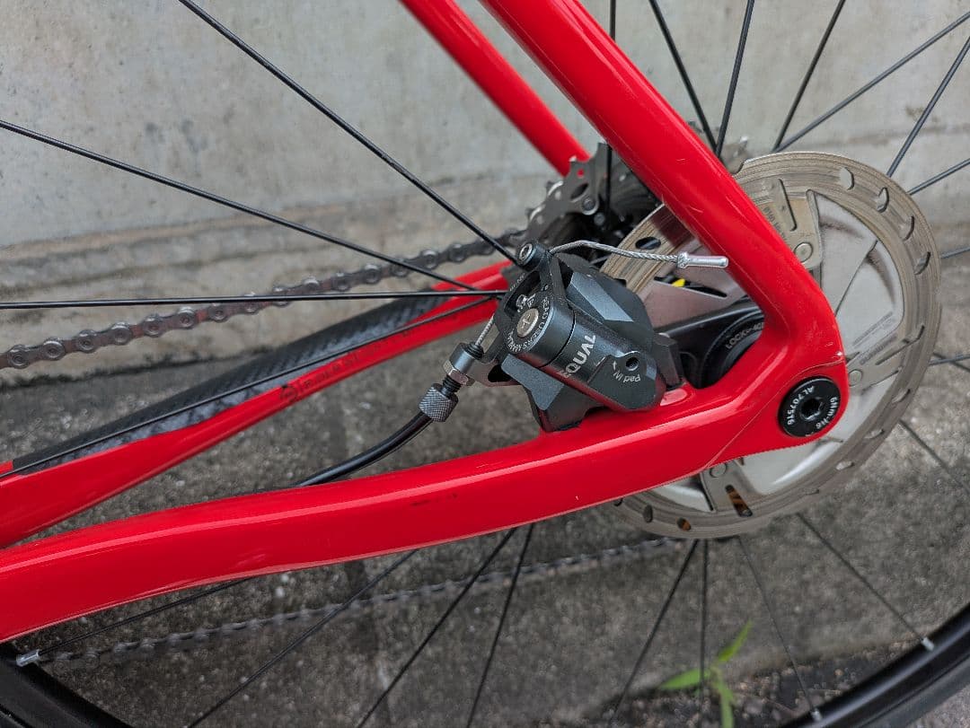 ロードバイクELVES VANTAR ディスク　ロードバイク ホワイト/レッド