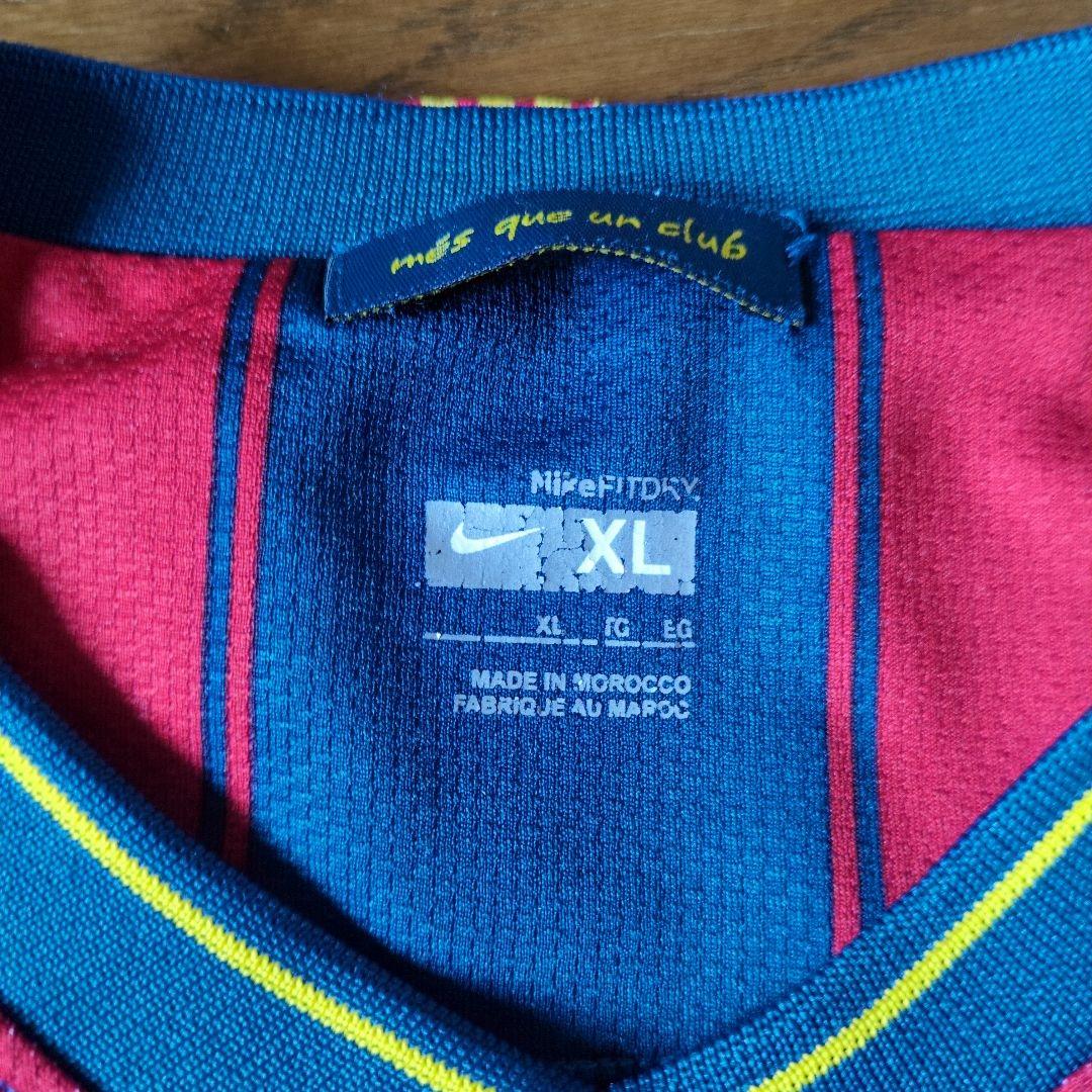 【激レア廃盤】FC バルセロナ NIKE ユニフォーム 刺繍ロゴ サッカー L