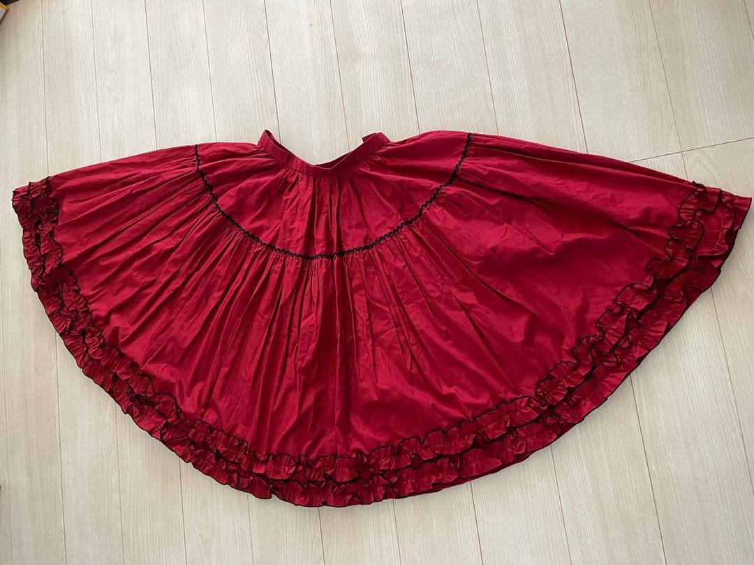 希少美品Chacott チャコット社交ダンスフォークダンス サーキュラースカート