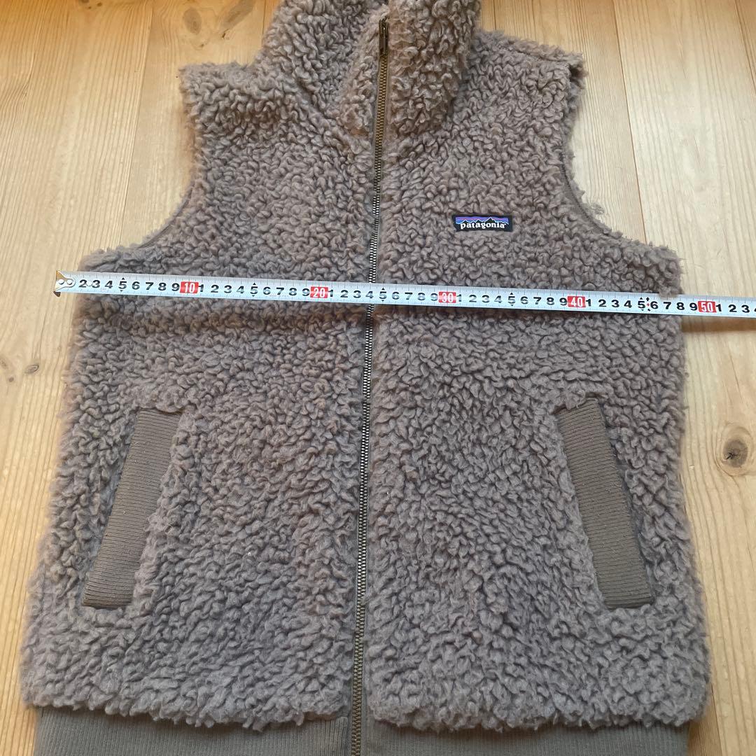 patagonia フリース ベスト XS グレーベージュ