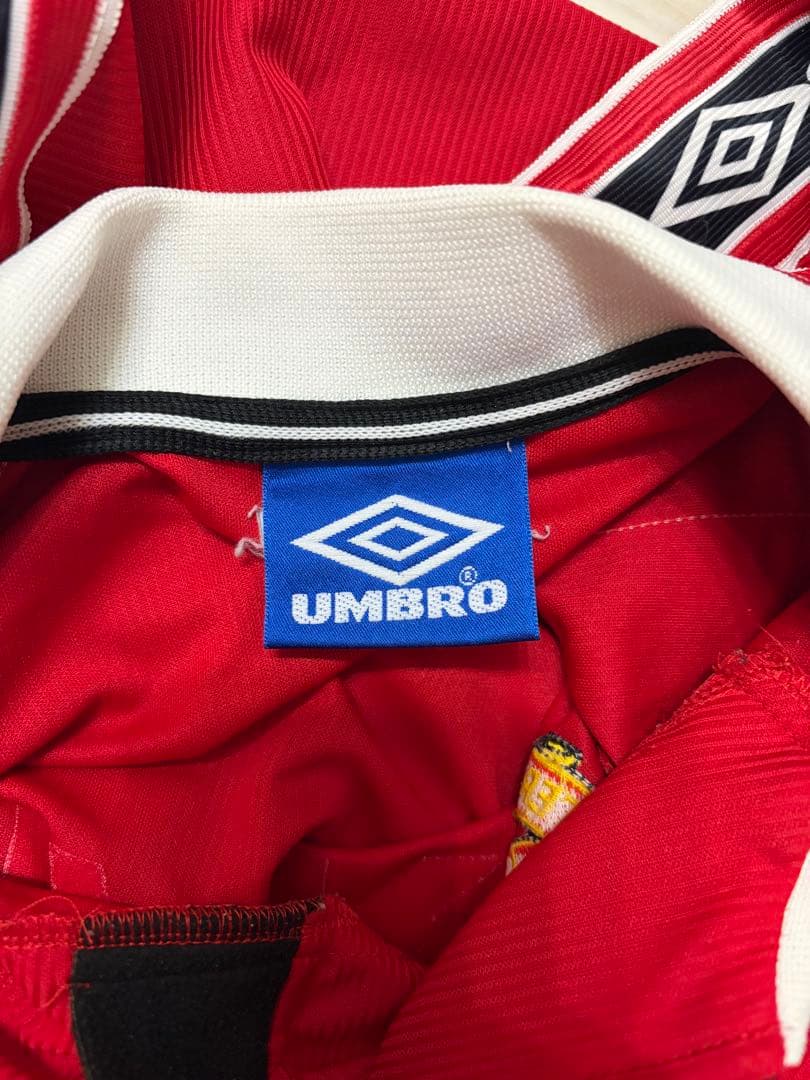 98-00 マンチェスターユナイテッド ホーム 長袖ユニフォーム XL