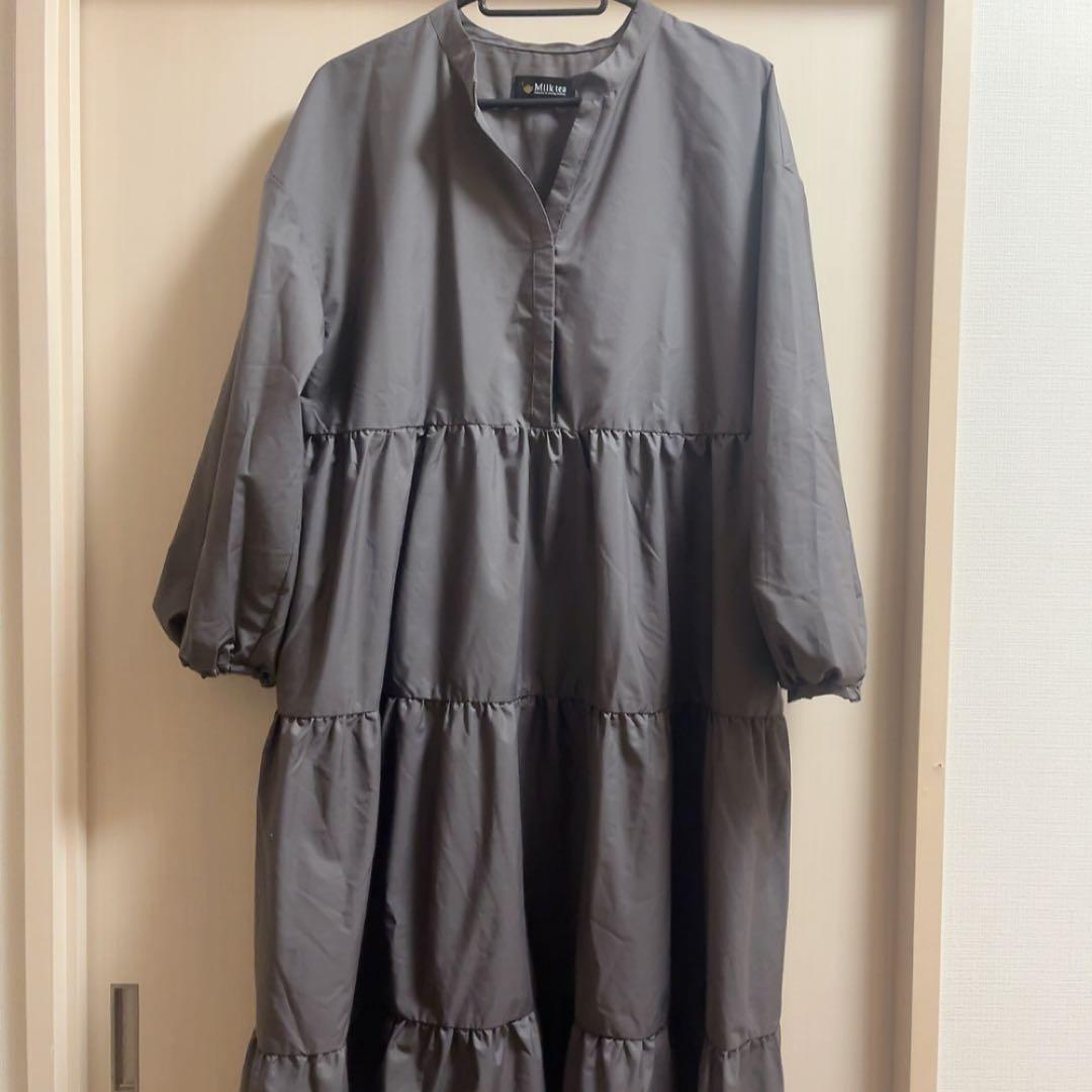 【新品未使用】Milktea 長袖ペネロペ・ティアードワンピース