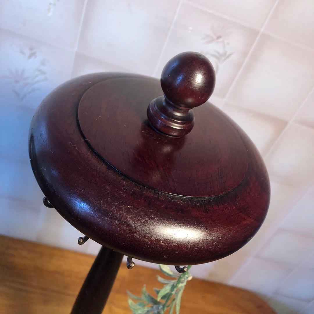 H 鏡台　メイクボックス　アクセサリースタンド　アンティーク調　スタンドミラー