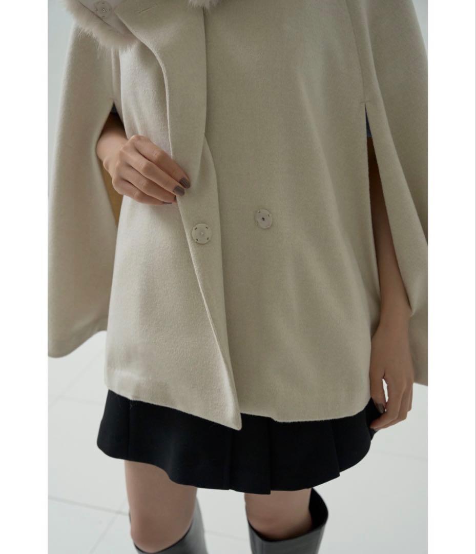 ショートケープコート　snidel