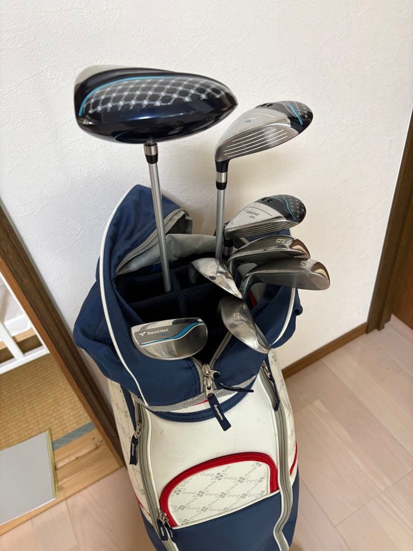 初心者　ツアーステージ　レディース クラブセット ネイビー/ホワイト