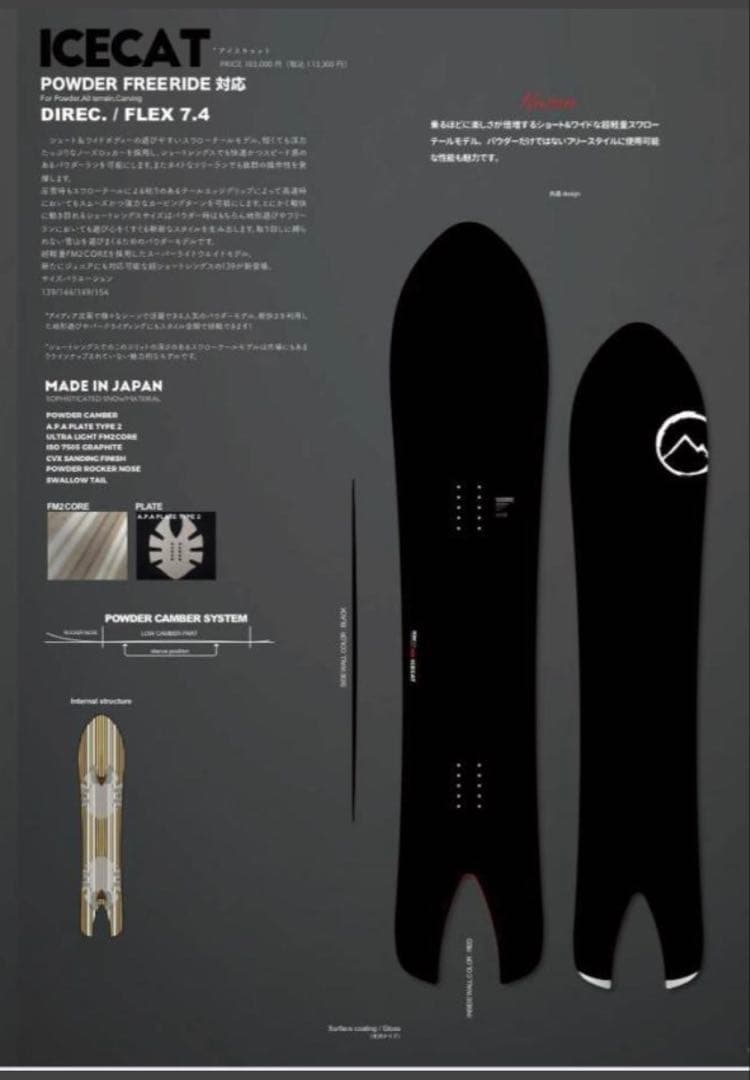ノベンバー アイスキャット NOVEMBER ICECAT パウダーボード