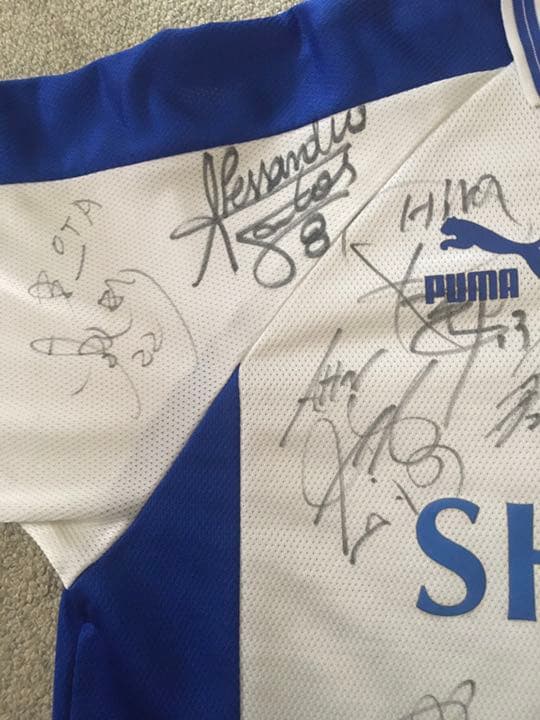 清水エスパルス　クラブ支給　サッカーユニフォーム　サイン入り