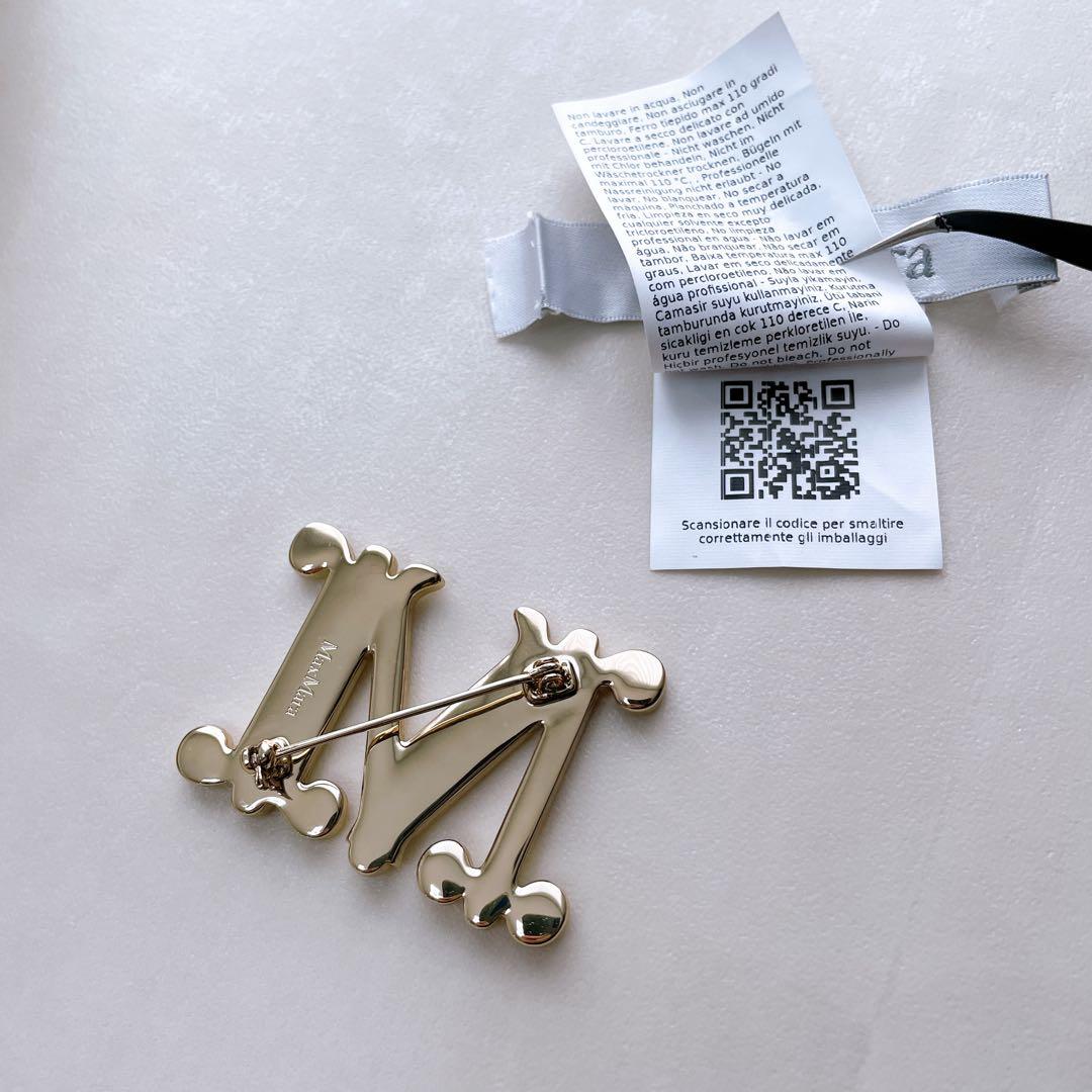 近年モデル✨マックスマーラ ポンチョ SERRA ケープ アルパカ ブローチ付き