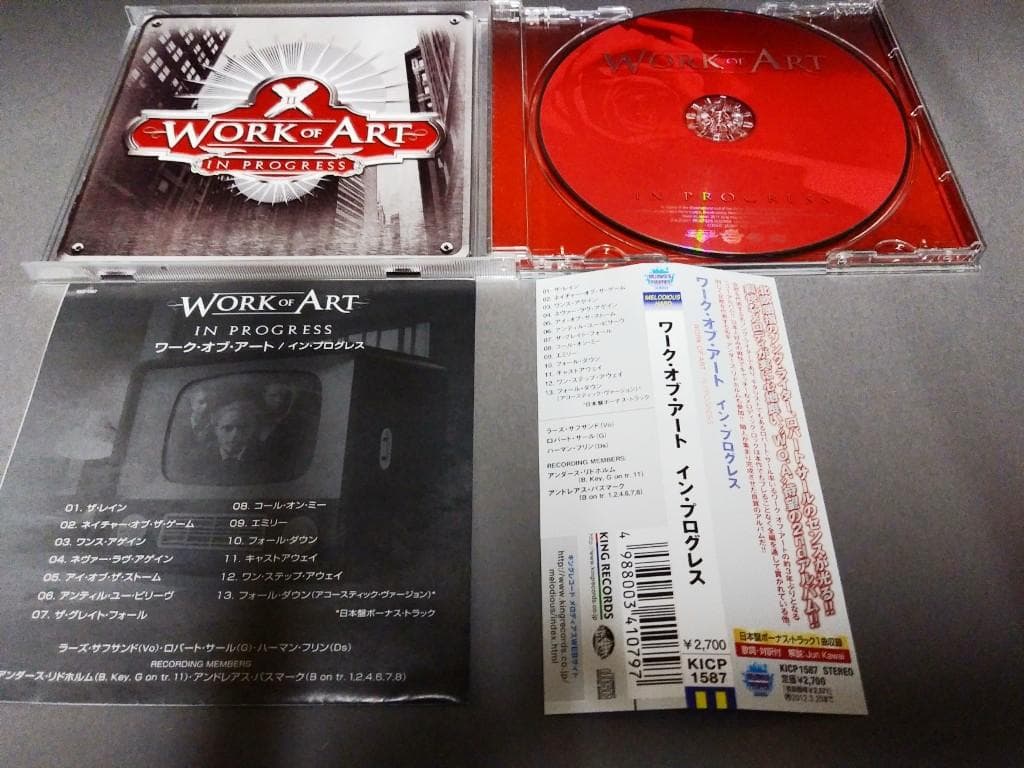 WORK OF ART-In progress ワーク・オブ・アート 日本盤帯付