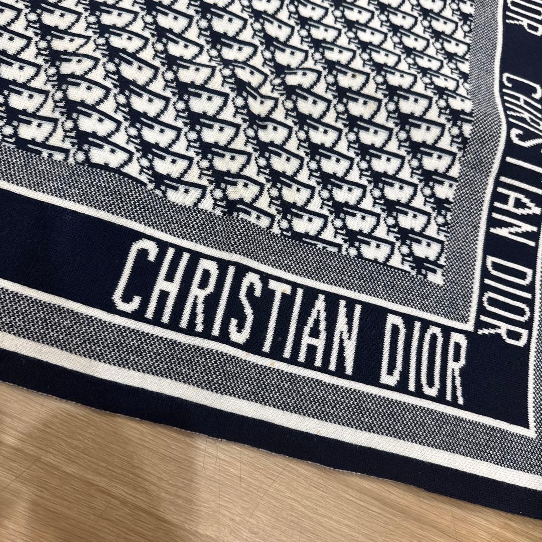 三連休限定値下げ中 CHRISTIAN DIOR ロゴプリント　膝掛け