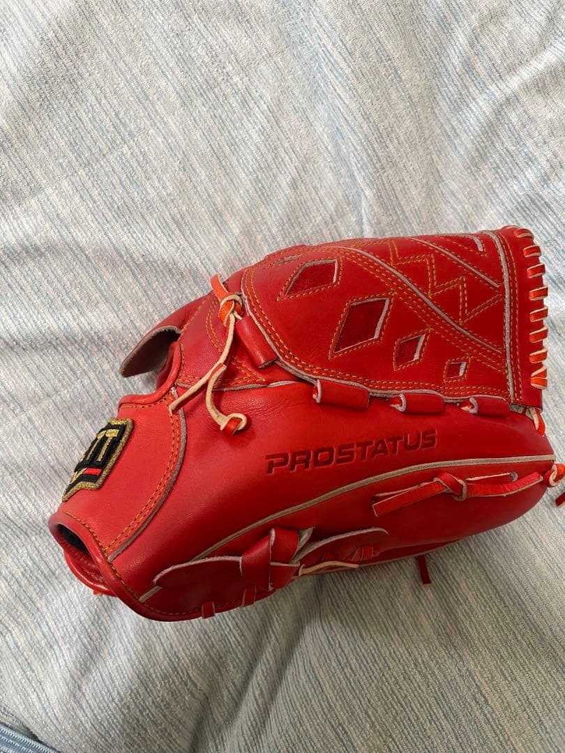 ZETT プロステイタス 軟式 BRGB30011 レッド 美品 投手用 袋付き