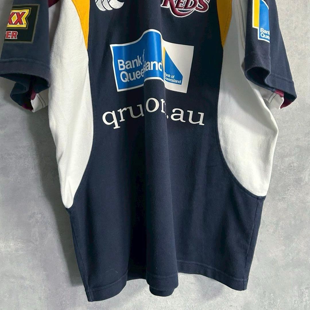 00's Canterbury クイーンランドレッズ 半袖 ラガーシャツ