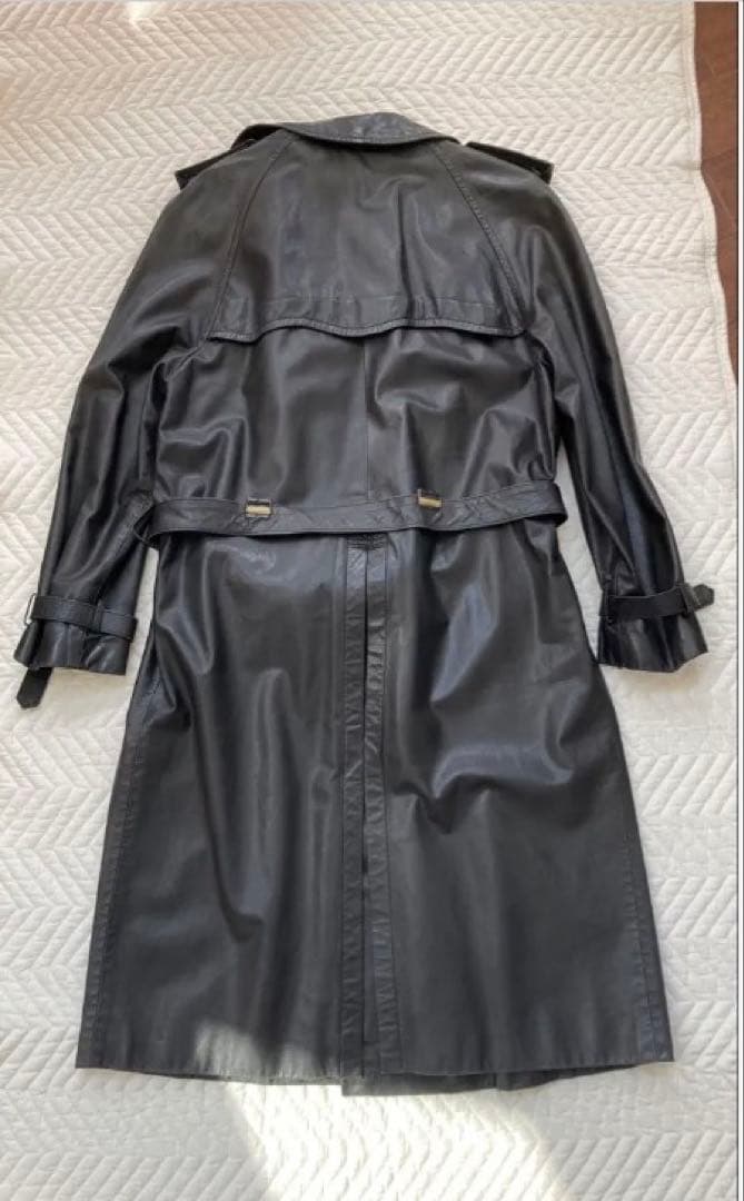 ZILLI メンズ　レザーロングコート　希少