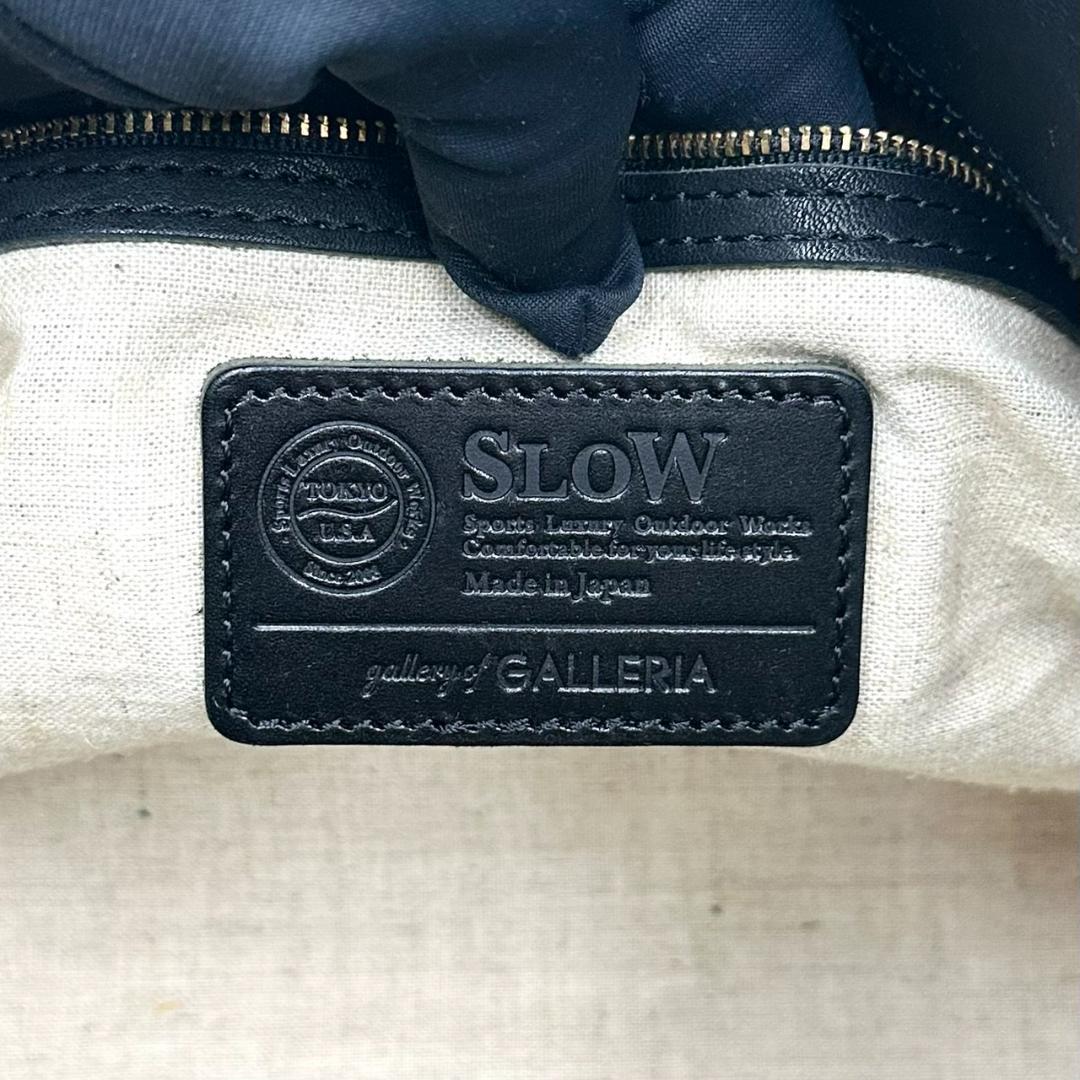 SLOW スロウ GALLERIAコラボ ルボーノ 2way トートバッッグ 黒