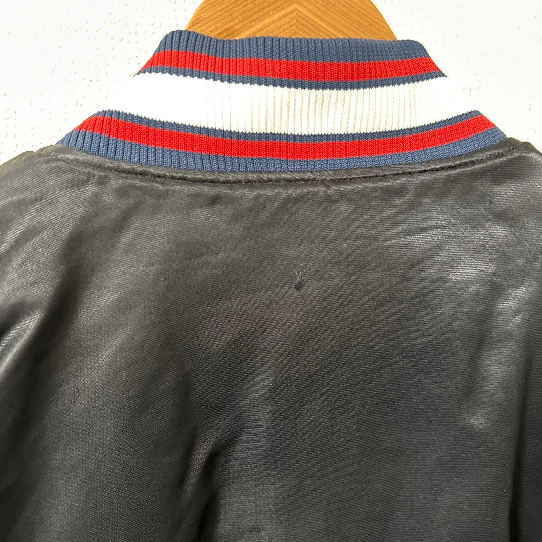 古着　ブルゾン　スターター スタジャン MLB インディアンス ブラック　XL