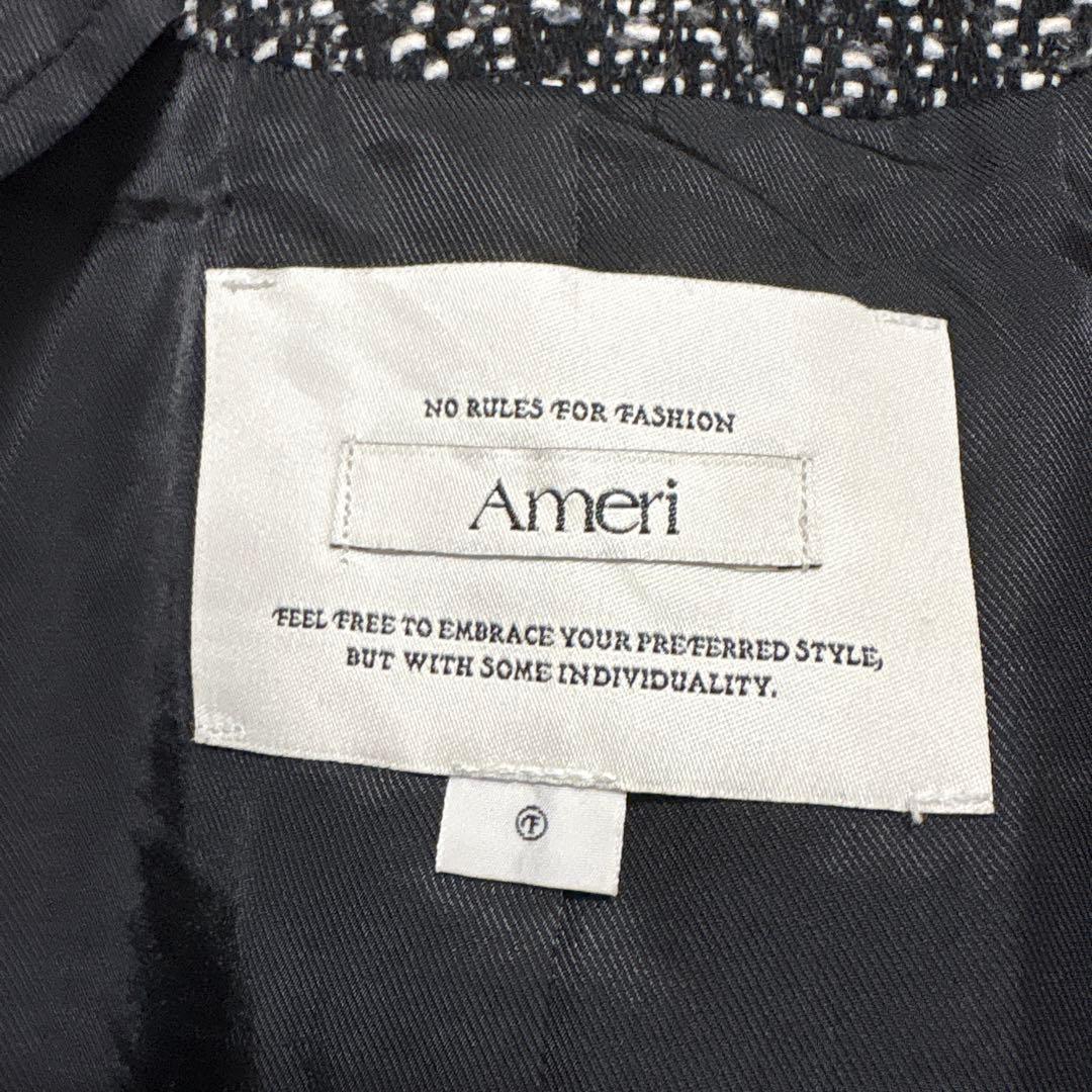 アメリ　OTONA MUSE FRINGE TWEED SHORT JACKET