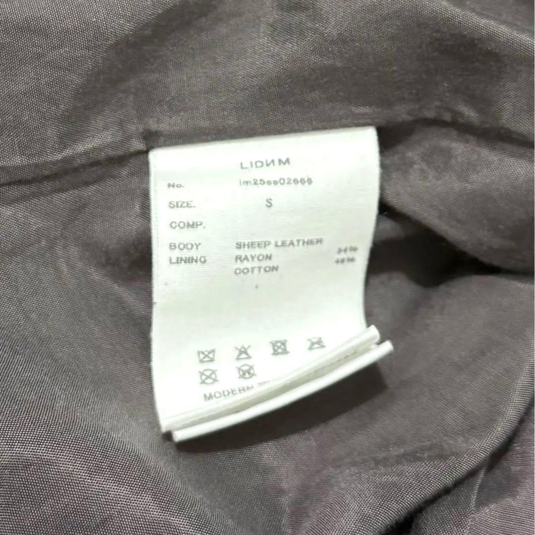 ジャケット・アウター LIDNM VINTAGE WASHED LEATHER ZIP