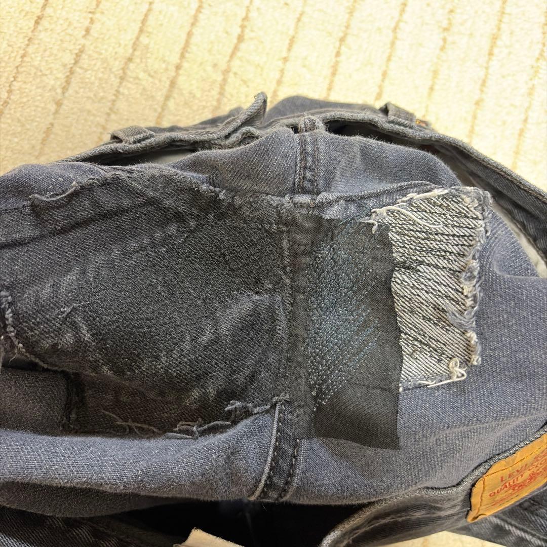 90's USA製 Levi's リーバイス 501 ブラック 後染め W33