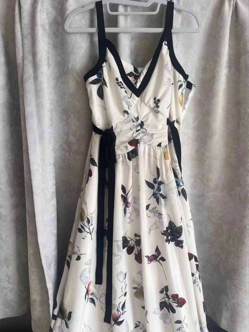 FRAYI.Dフルーツプリントサイドリボンキャミワンピース