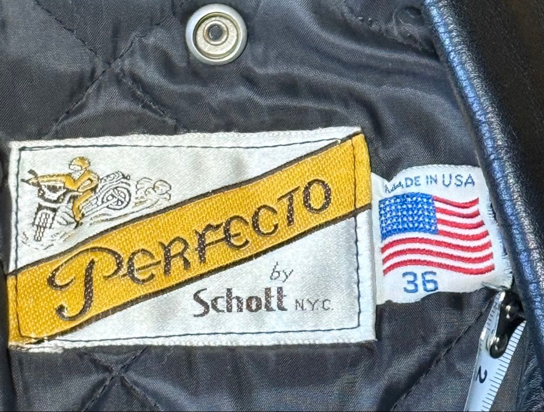 Schott ダブルライダースジャケット USA製 36 ヴィンテージ
