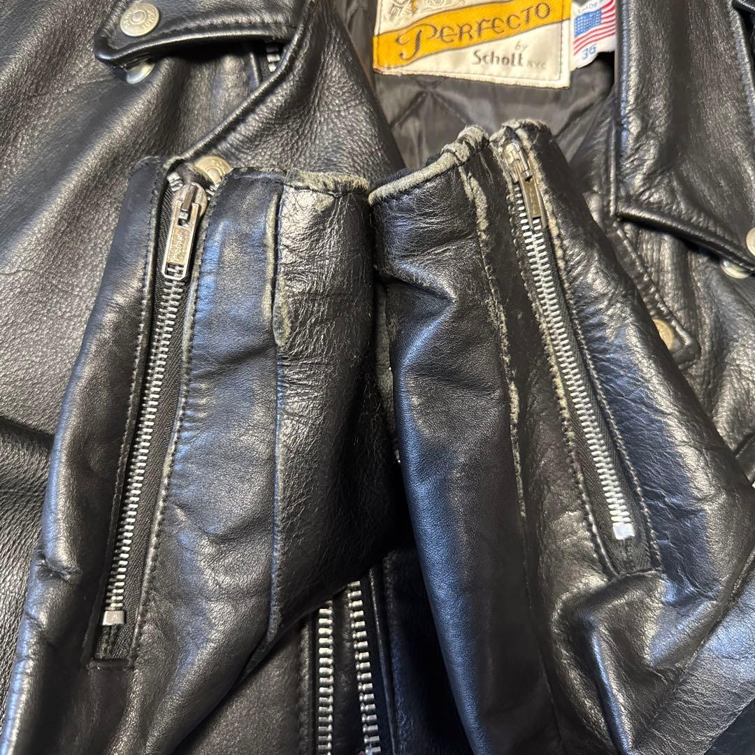 Schott ダブルライダースジャケット USA製 36 ヴィンテージ