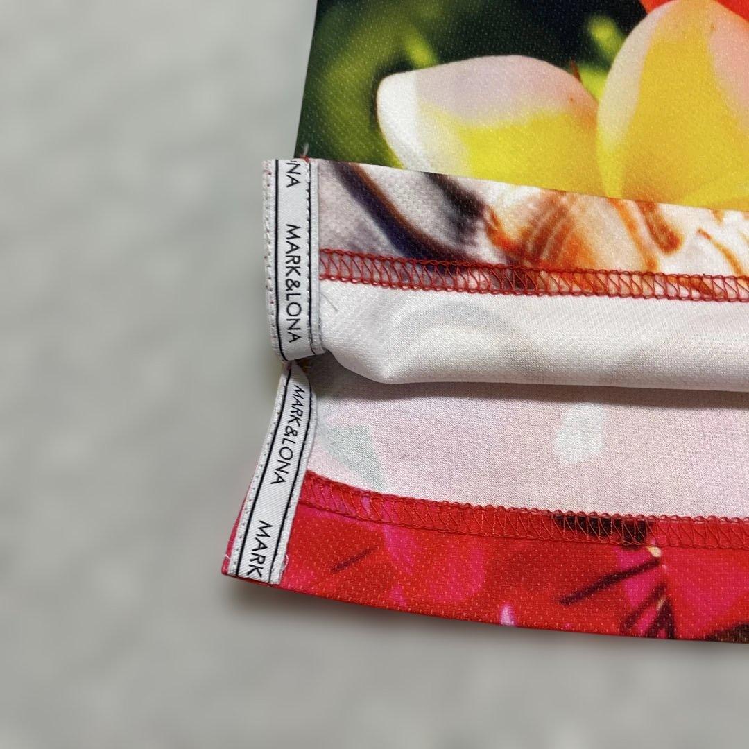 美品 MARK&LONA マーク＆ロナ ゴルフウェア ポロシャツ トロピカル M