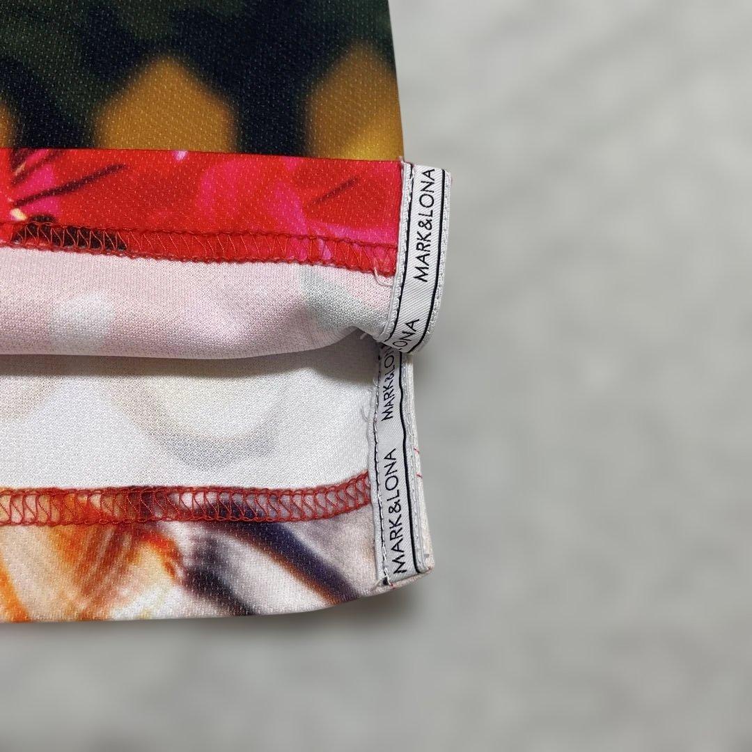 美品 MARK&LONA マーク＆ロナ ゴルフウェア ポロシャツ トロピカル M