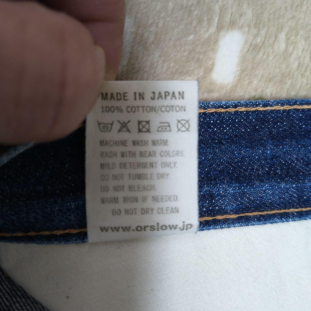 orSlow オアスロウ デニムパンツ オレンジタブ アンクル丈