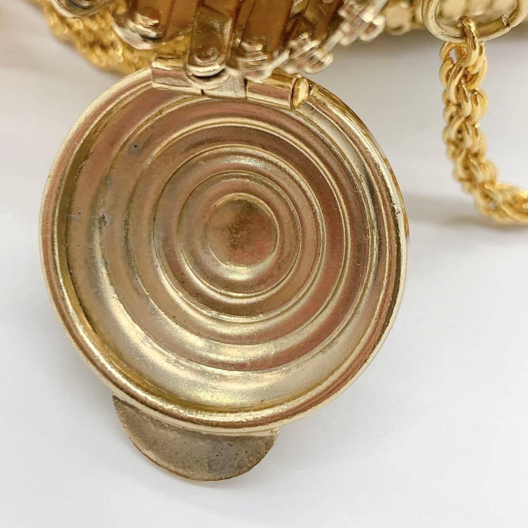 【新品】AND A　アンドエー　ゴールドメッシュ　パーティポーチ　ケース