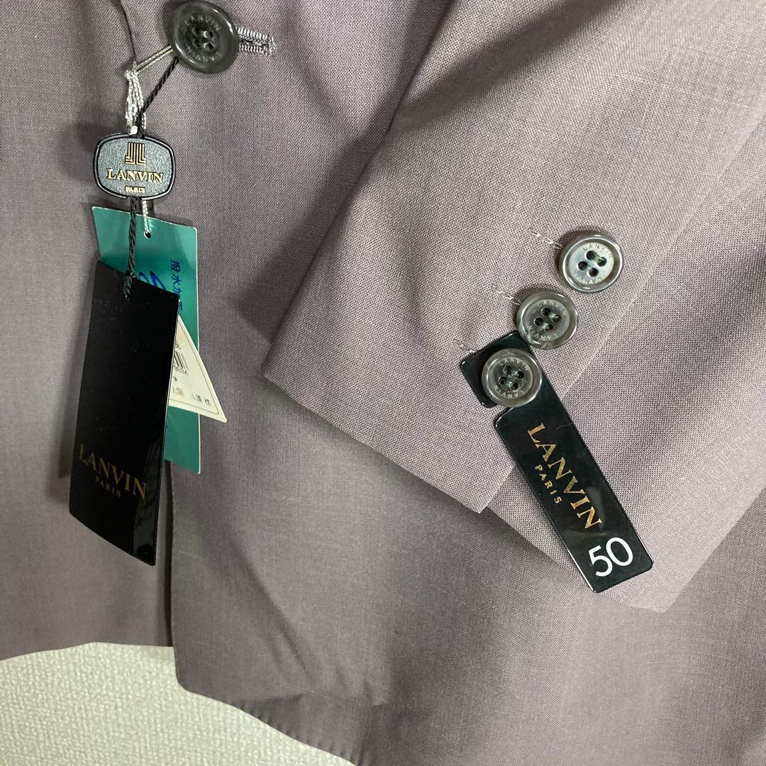 LANVIN グレー ダブルブレストスーツ スラックス付き Set Up 未使用