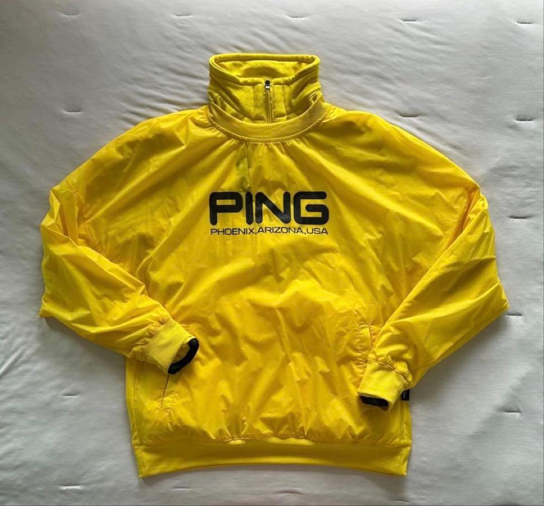 M 新品　PING ピン　ツインレイヤードアウター ブルゾン 裏起毛　レディース