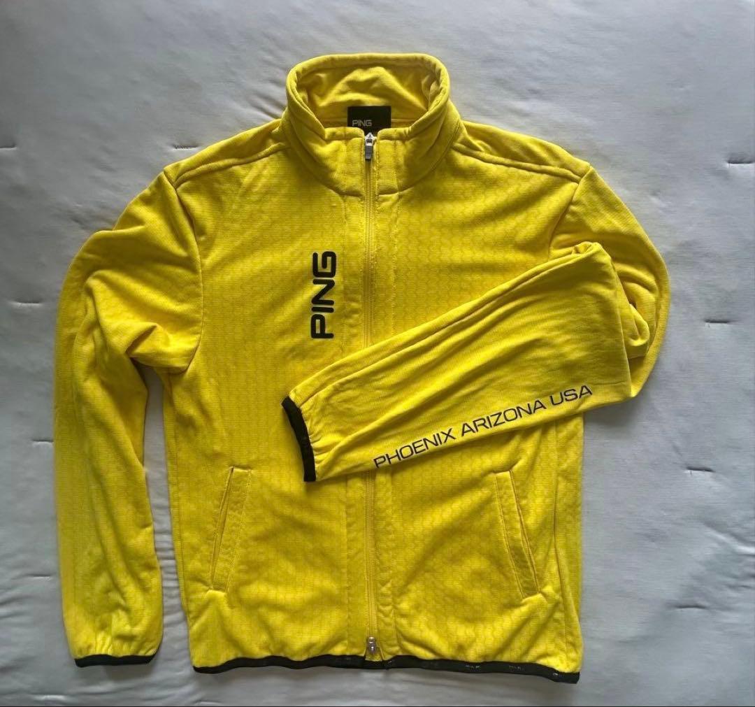 M 新品　PING ピン　ツインレイヤードアウター ブルゾン 裏起毛　レディース